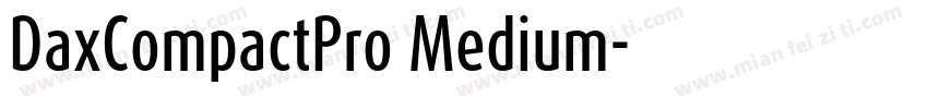 DaxCompactPro Medium字体转换